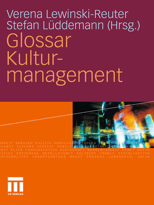 cover image of Glossar Kulturmanagement